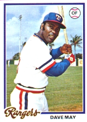 1978 Topps Baseball Cards      362     Dave May